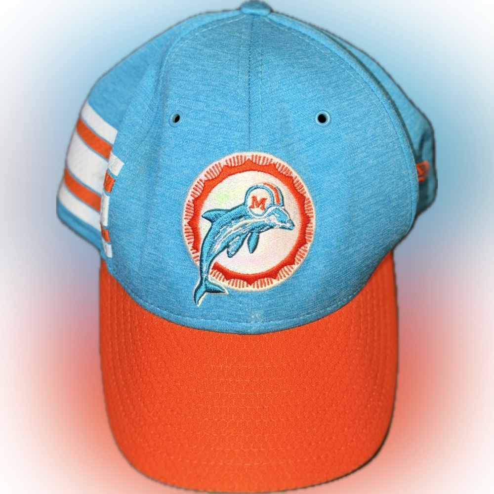 New Era Miami Dolphins Blue and Orange Baseball Cap